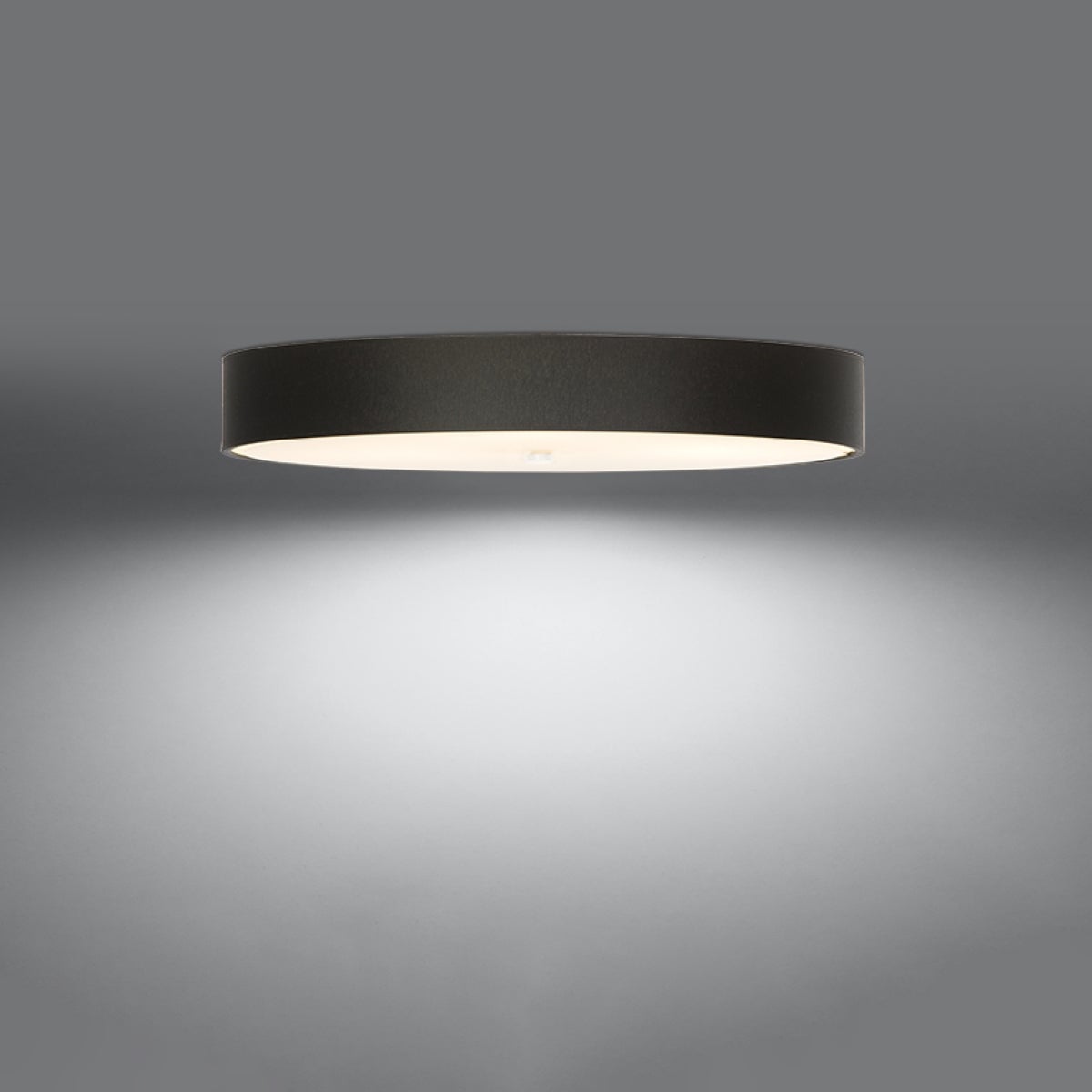 Plafon KALMARIS 100 czarny LED 3000K - 100x100x20cm Sollux