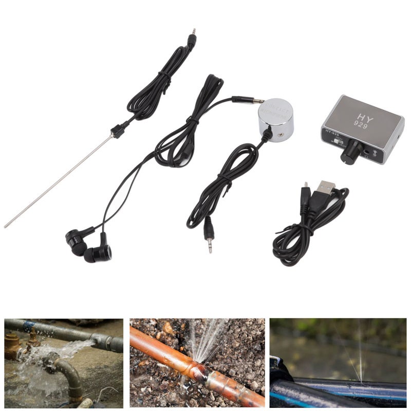 Detector de fugas en tuberías de agua HY 929. Detector de fugas en tuberías de agua. Dispositivo de detección de fugas para ingeniería de plomería. - 4
