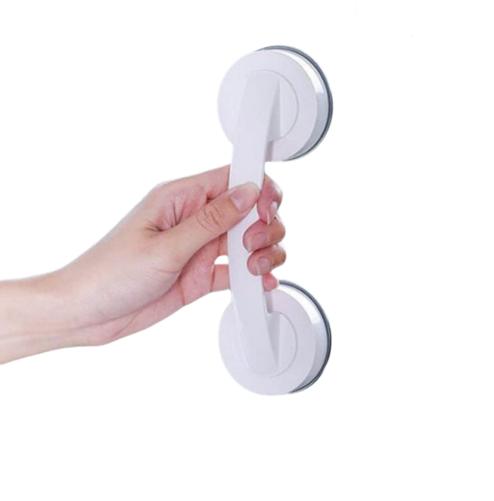 Klamki do szklanych drzwi i okien z przyssawkami (białe), montaż bez wiercenia, do drzwi przesuwnych, mebli i lodówek