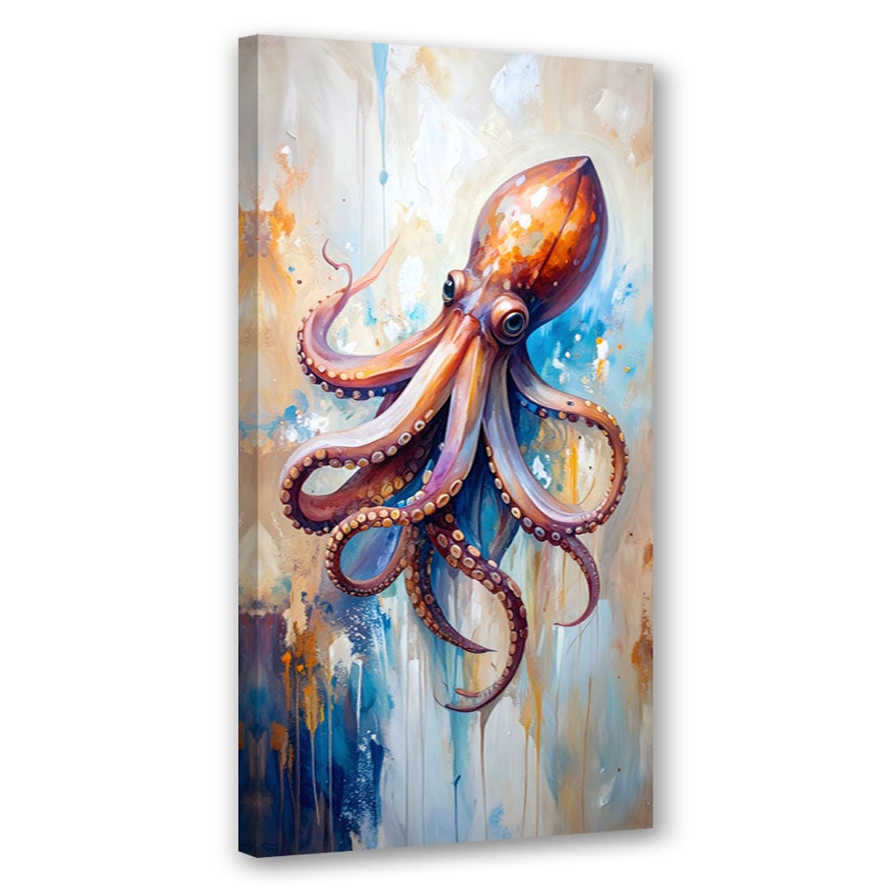 Obraz nowoczesny do kuchni baru restauracji, Ośmiornica Owocze morza 40x80
