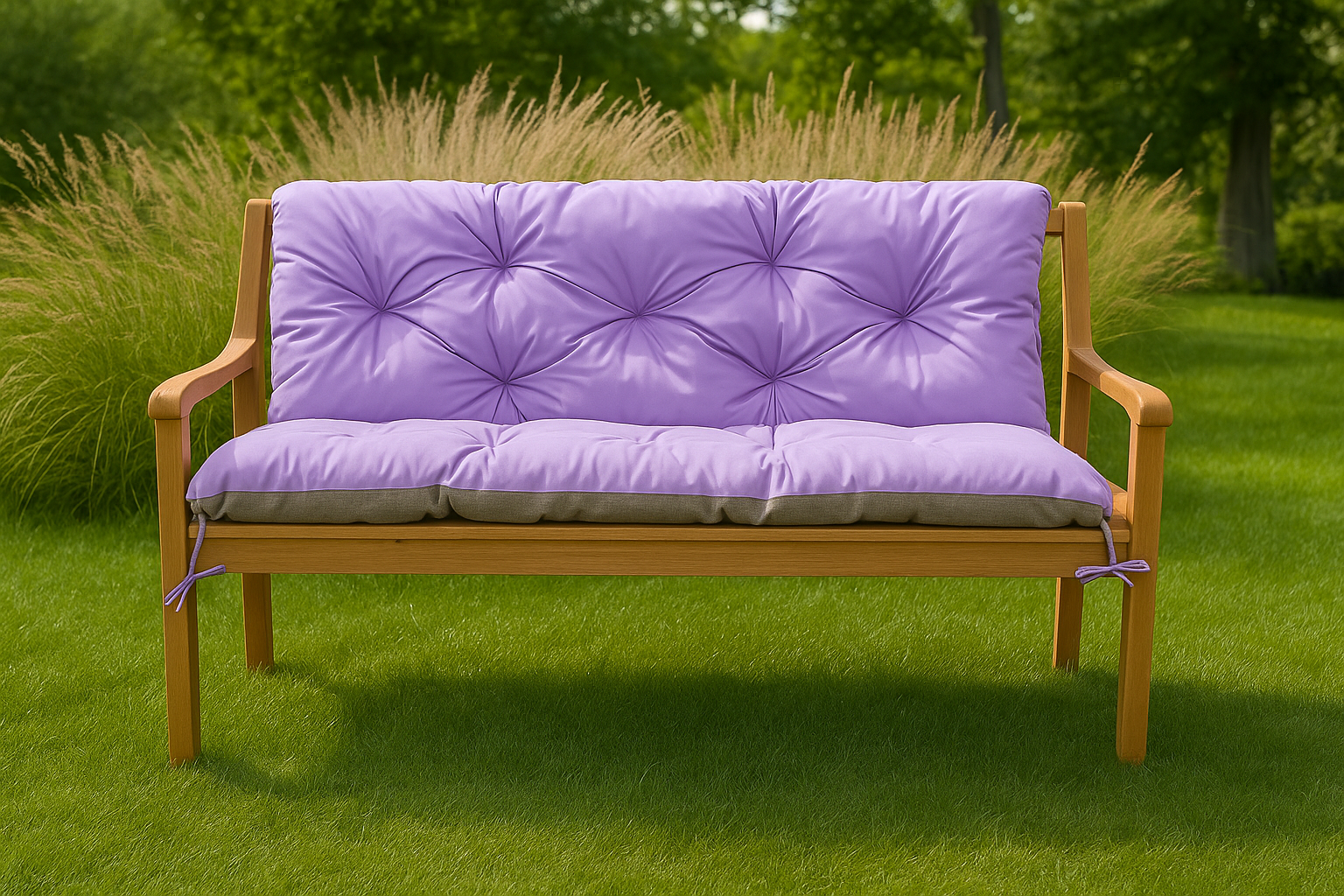 Coussin pour banc de jardin 150x50x40cm, coussin de jardin Violet, coussin de banc de jardin, coussin de balançoire, coussin de banc extérieur - 3