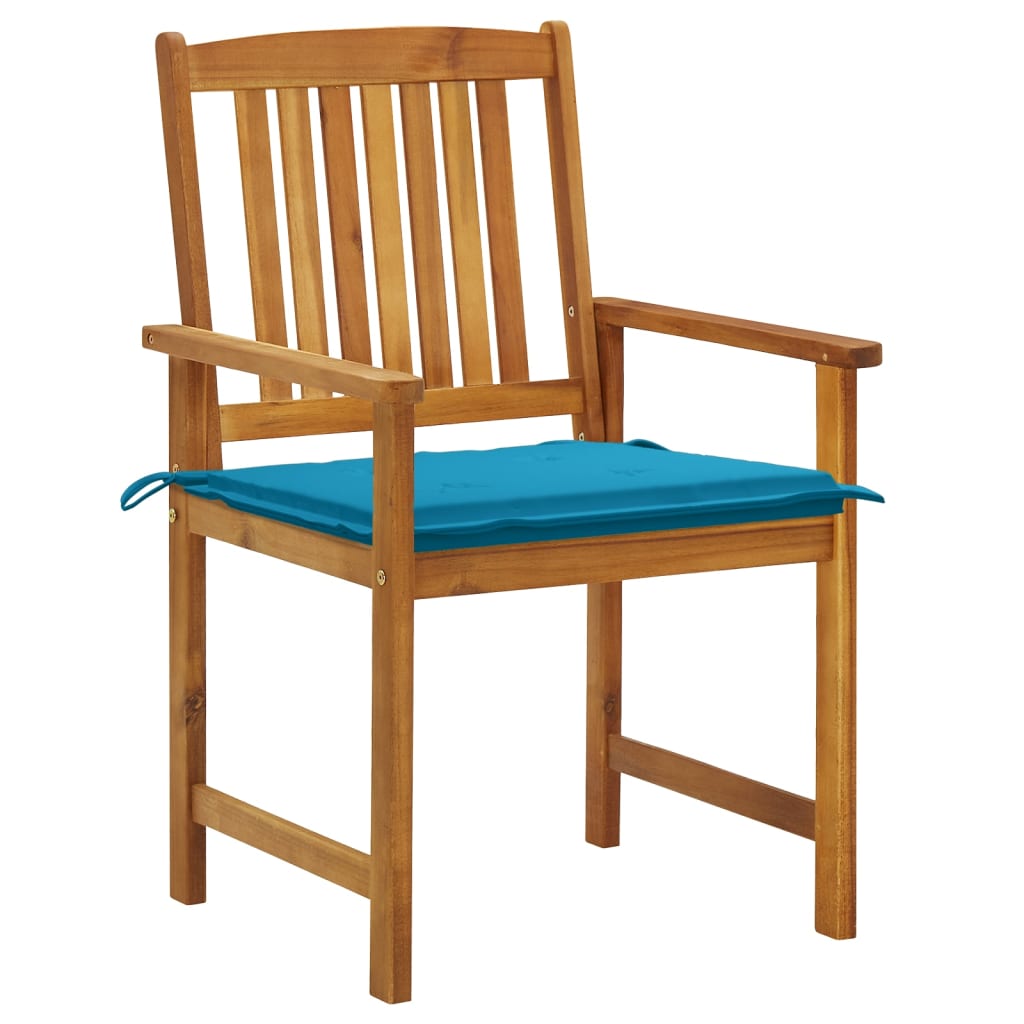 Chaise de jardin avec coussin Maison Exclusive en bois Bleu - 2