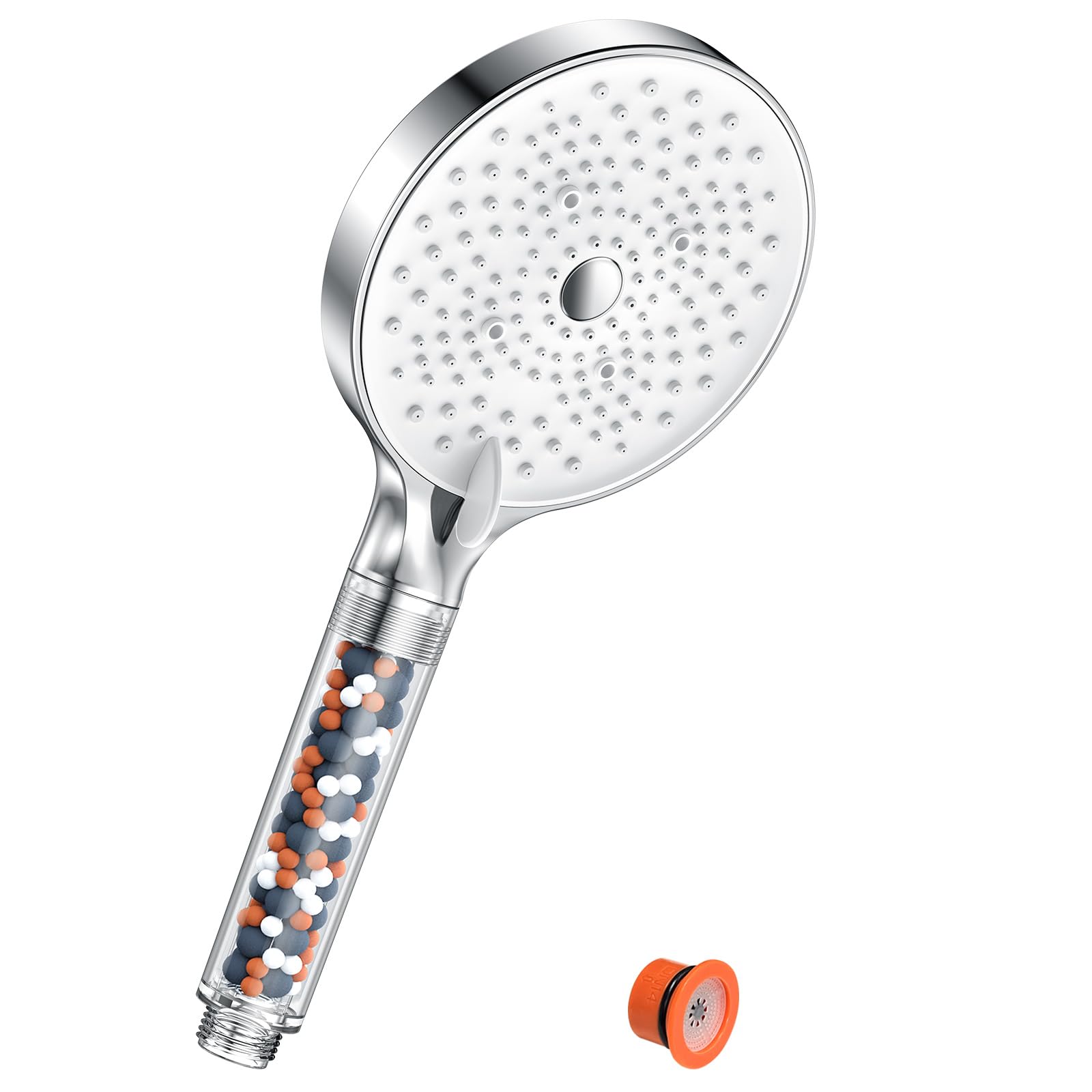 Soffione Doccia Alta Pressione Con Tubo 1,5 M – 10 Modalità, Filtro Acqua Integrato, Anticalcare, Uccelli In Silicone, Per Pelle Sensibile