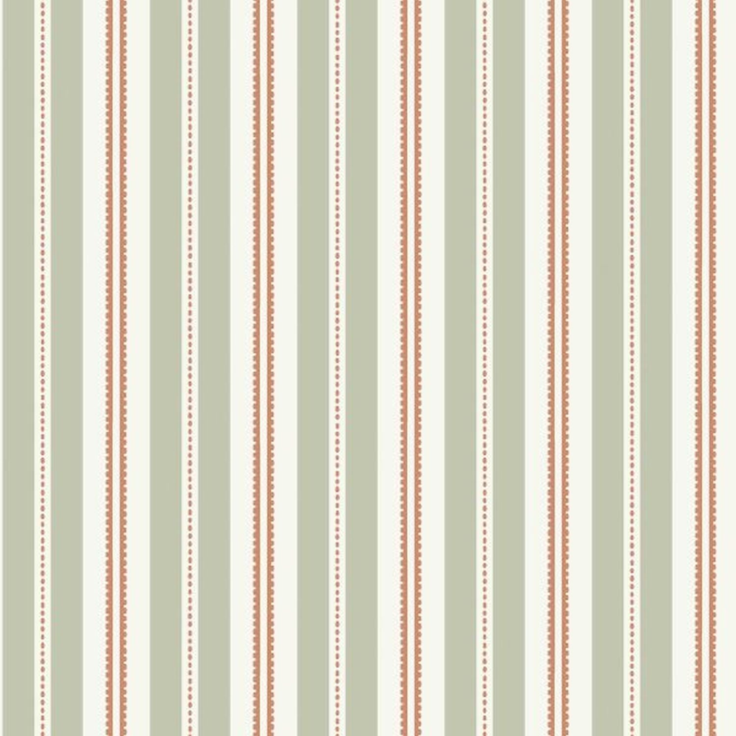 Tapeta paski zielonymIterakota - 53 cm x 10.05 m - BORASTAPETER