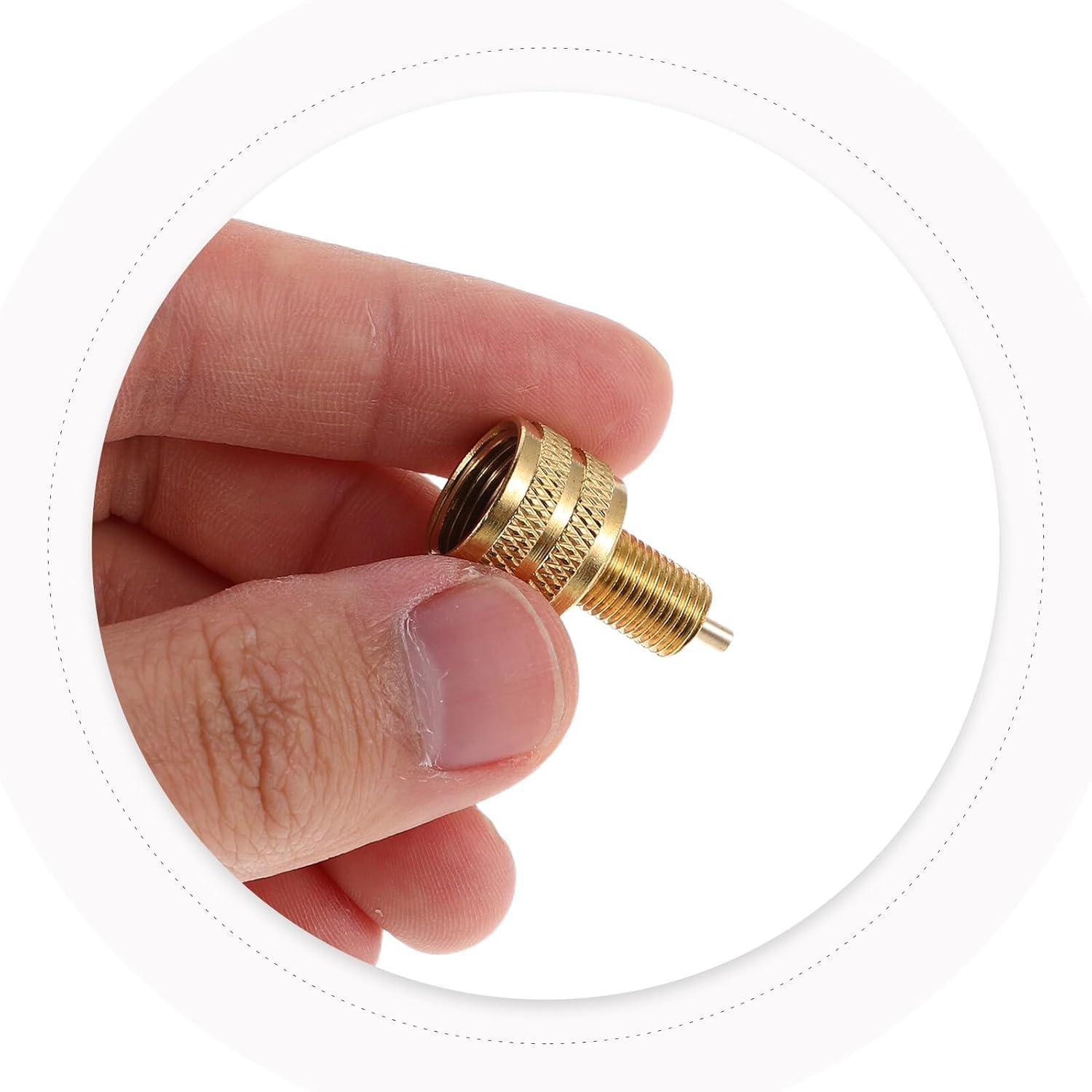 3 Pièces Adaptateurs de Valve de Pneu Camion Embouts de Gonflage pour Compresseur Air Accessoires pour Gros Pneus Agricoles et Poids Lourds - 4