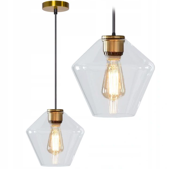Lampa Sufitowa Toolight App439-1Cp Amber Transparentny