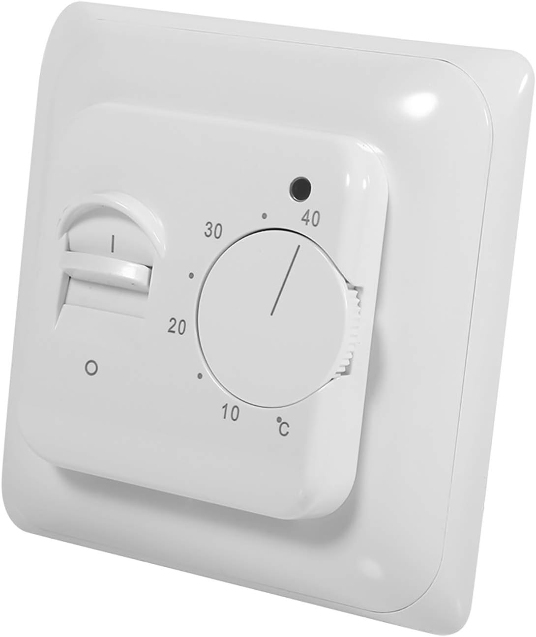 Białe mechaniczne ogrzewanie manualne termostat nieprogramowalny wyłącznie do ogrzewania podłogowego przełącznik kontroli temperatury do klimatyzacji