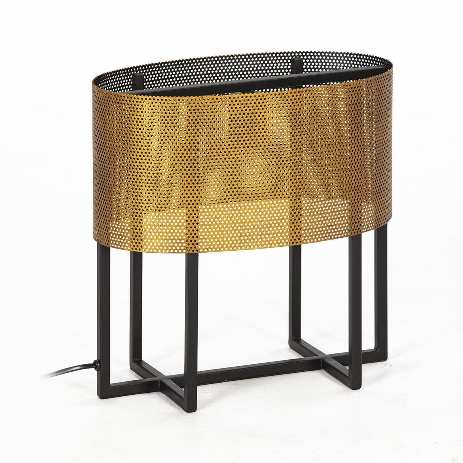 Lampe de Table Celles 36 x 21 x 36 cm Doré, Noir - 2