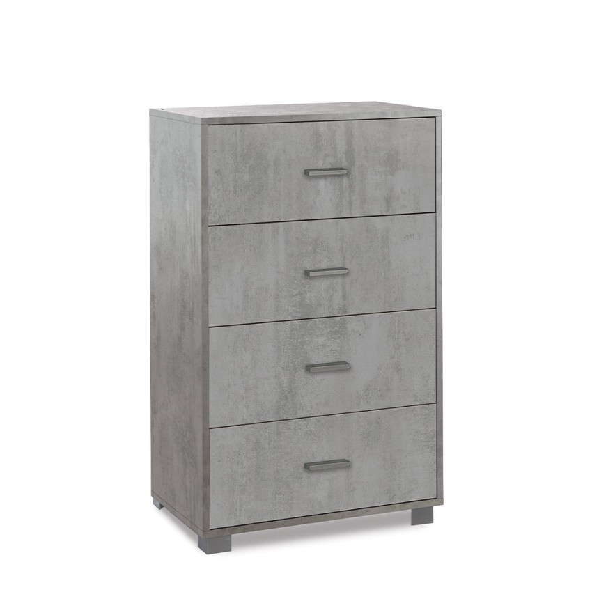 KIT ARMOIRES 4 Tiroirs Couleur Ciment - 5