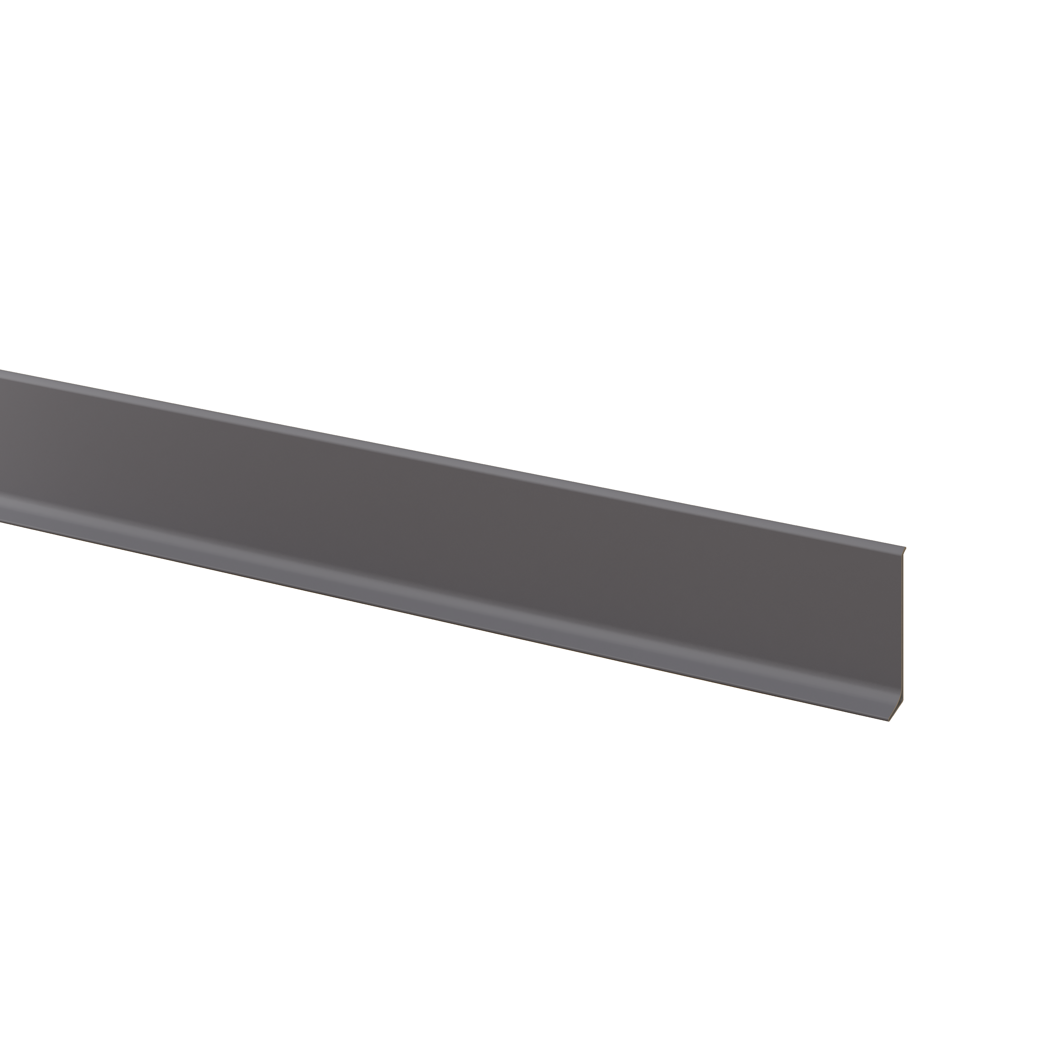 Listwa przypodłogowa aluminiowa LAMELE3D - Grafit