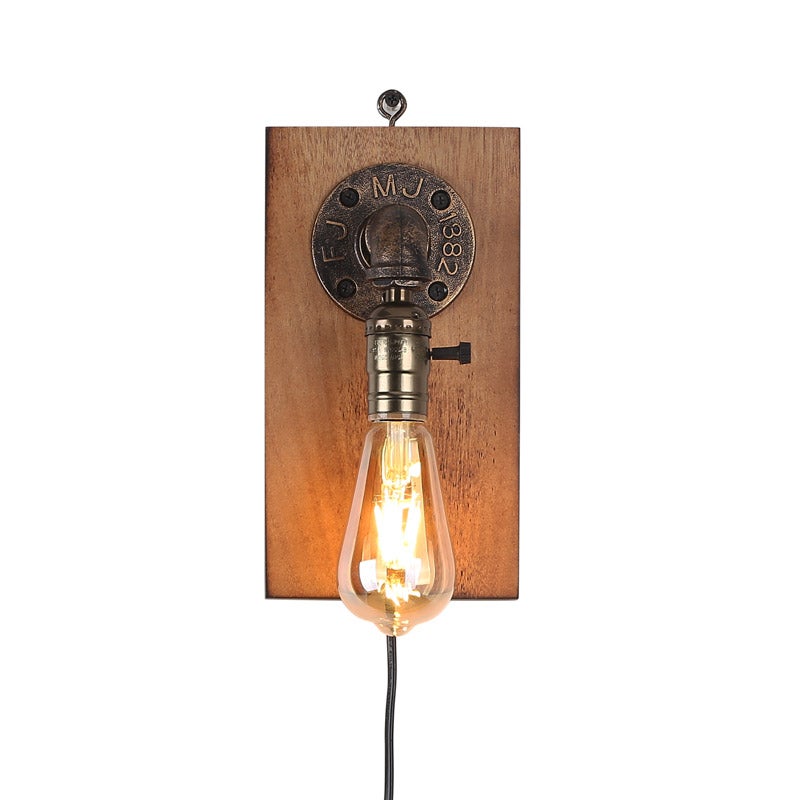 YFMYY Retro Vintage regolabile lungo braccio altalena lampada da parete