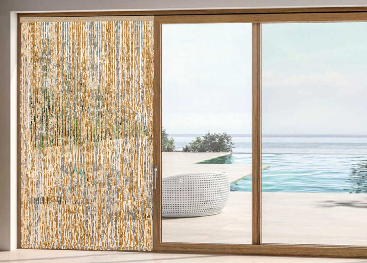 Tenda 2 Pannelli Chanasya Con Motivo Cachemire – 150x220 Cm, Colore Tortora – Tessuto Morbido 3-in-1 (Tasca/Asole/Anelli) - 3
