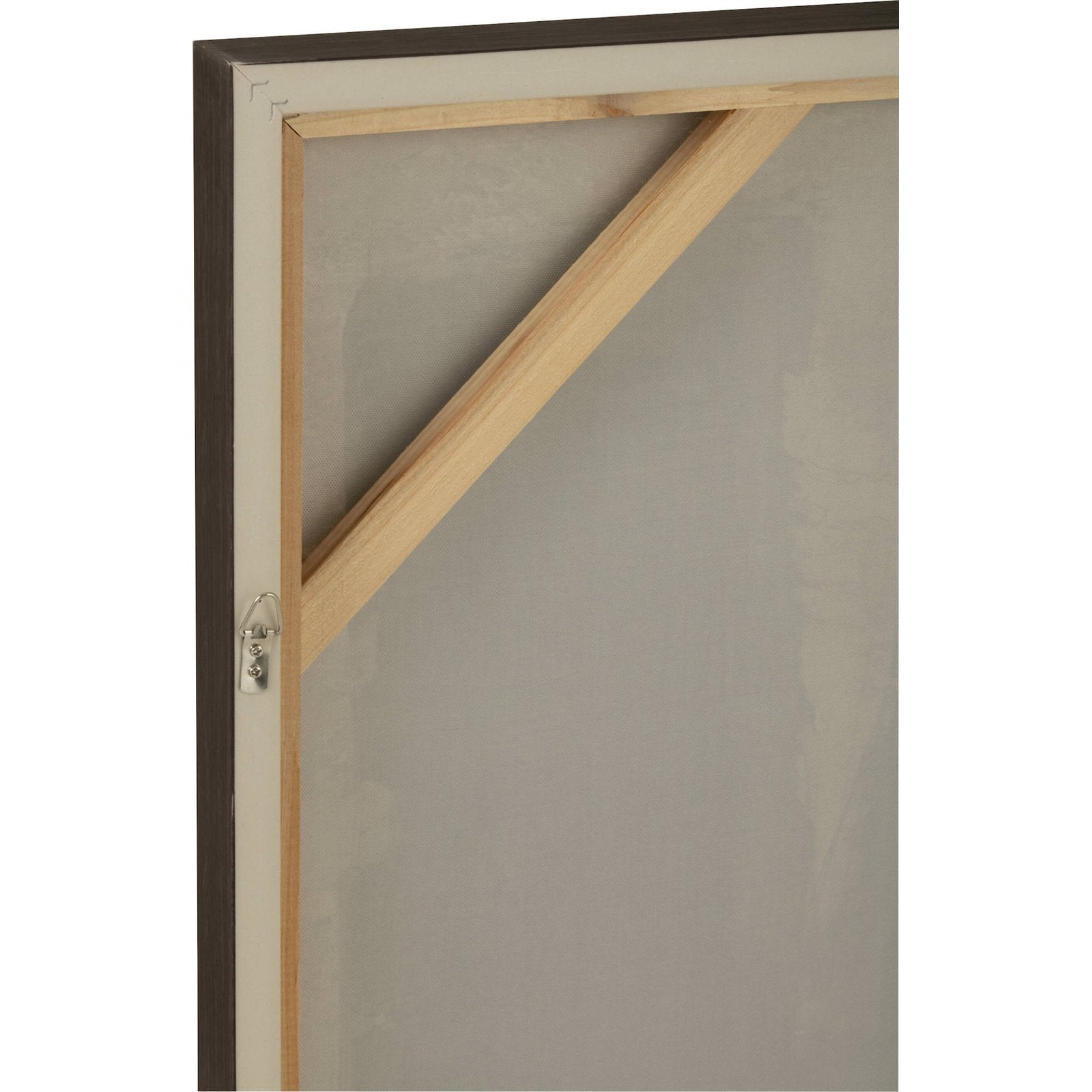 Tableau abstrait sur toile noir brun touche moderne élégante 82,5 x 4,5 x 122,5 cm Noir brun effet texturé - 4