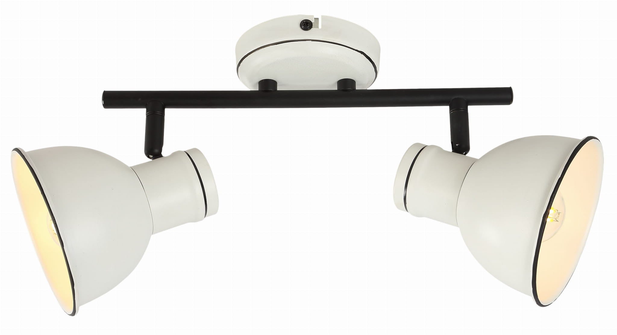 Lampa wisząca Zumba biało-czarna 2xE14x40W wym: 20 x 39 x 11,5 cm metal Candellux
