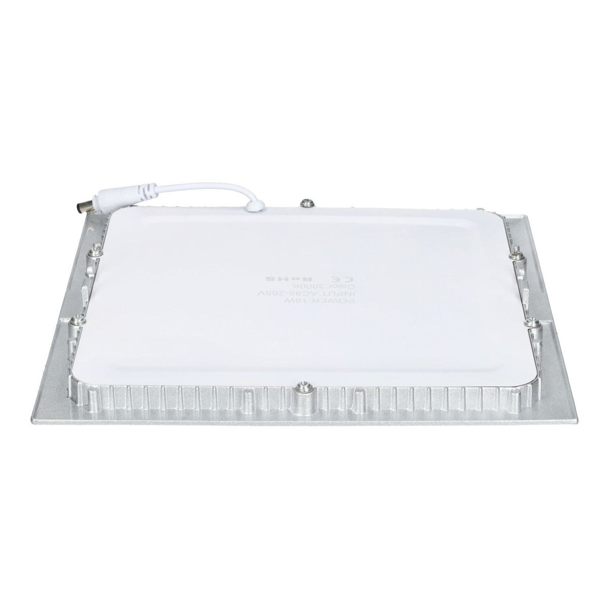 Downlight LED de 18W COLOR PRATA quadrado - Luz Neutra | Leroy Merlin