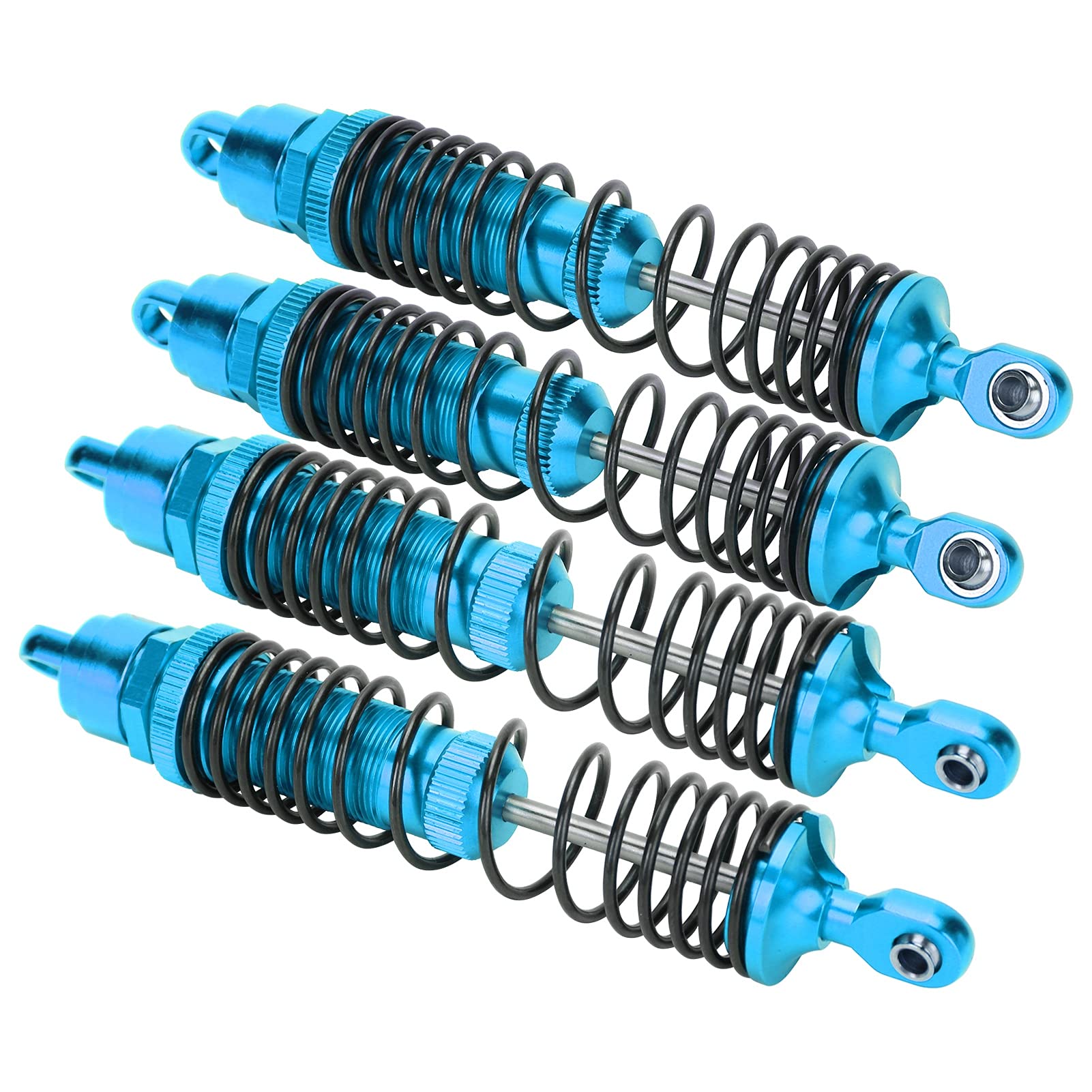 Kit De 4 Amortisseurs Avant/arrière Pour Traxxas Slash 1/10 2WD - Métal, Bleu, Voiture RC électrique