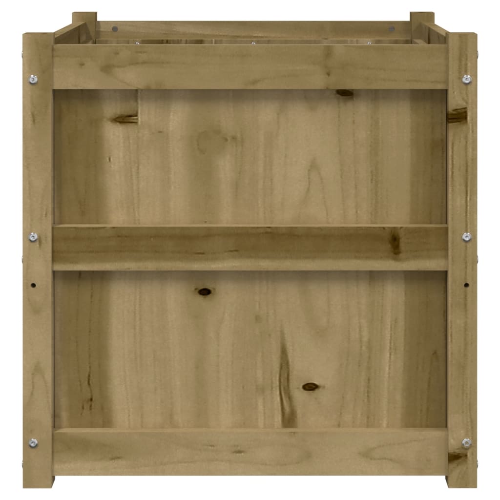 Lot de 2 Jardinières - Bac à Fleurs - Pot De Fleurs bois de pin n2214l - 6
