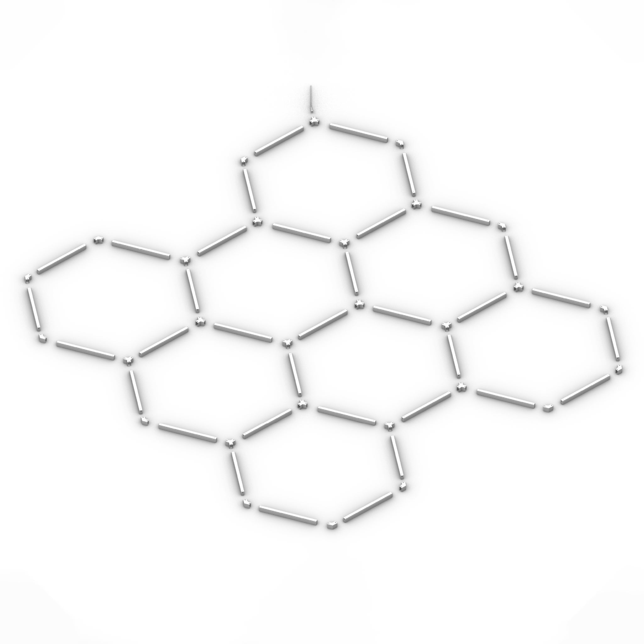 Lampa LED Hexagon 252x238cm 280W 6500K IP20 sufitowa oświetlenie do garażu warsztatu MasterLED