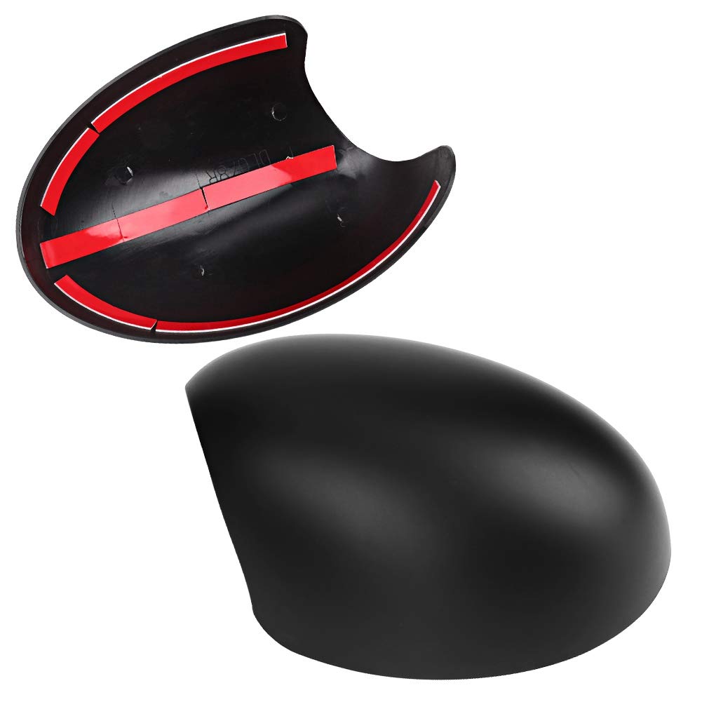 Un paio di copri specchietti retrovisori per auto adatti per Mini R52 R50 R53 489120050 (nero) - 2
