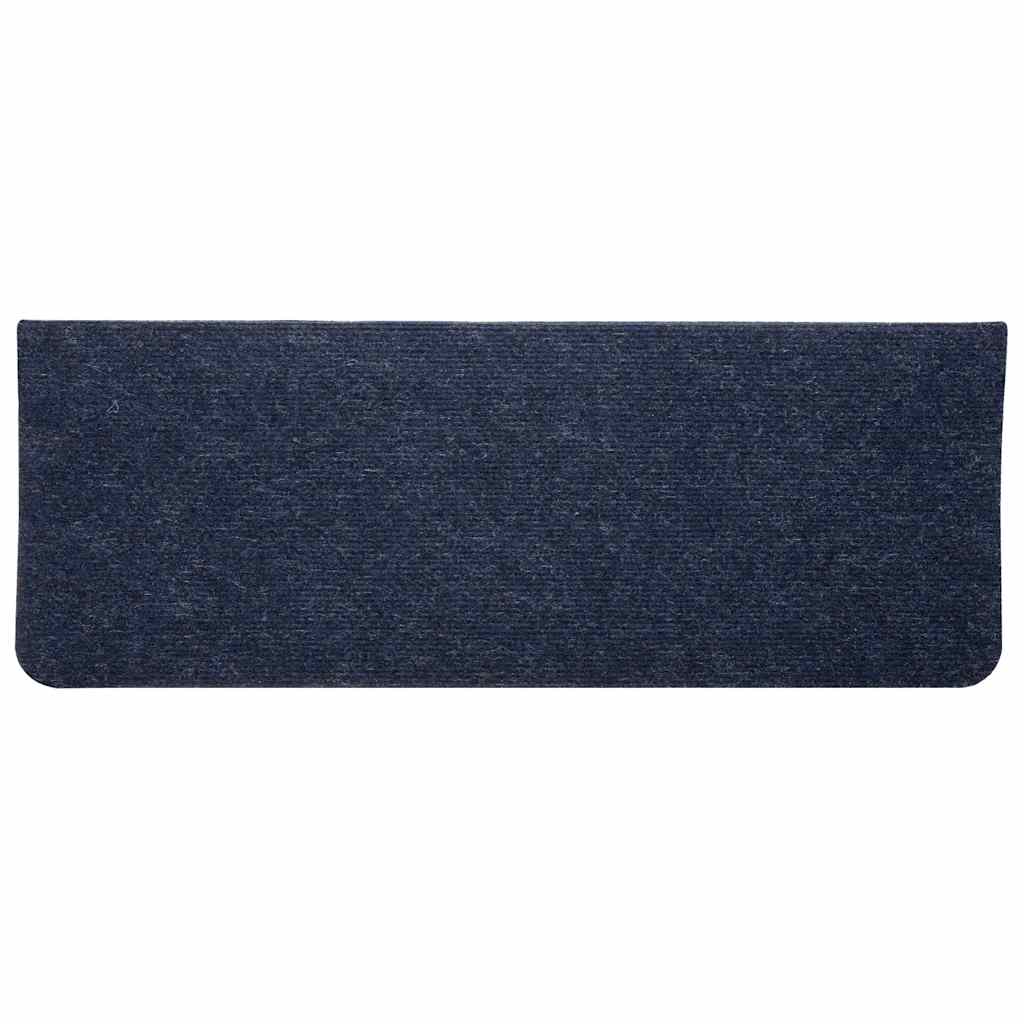 Tapis d'escalier auto-adhésifs 30 pcs | Paillasson d'escalier | Tapis de marche bleu 65x24,5x3,5 cm CFW127416 - 4