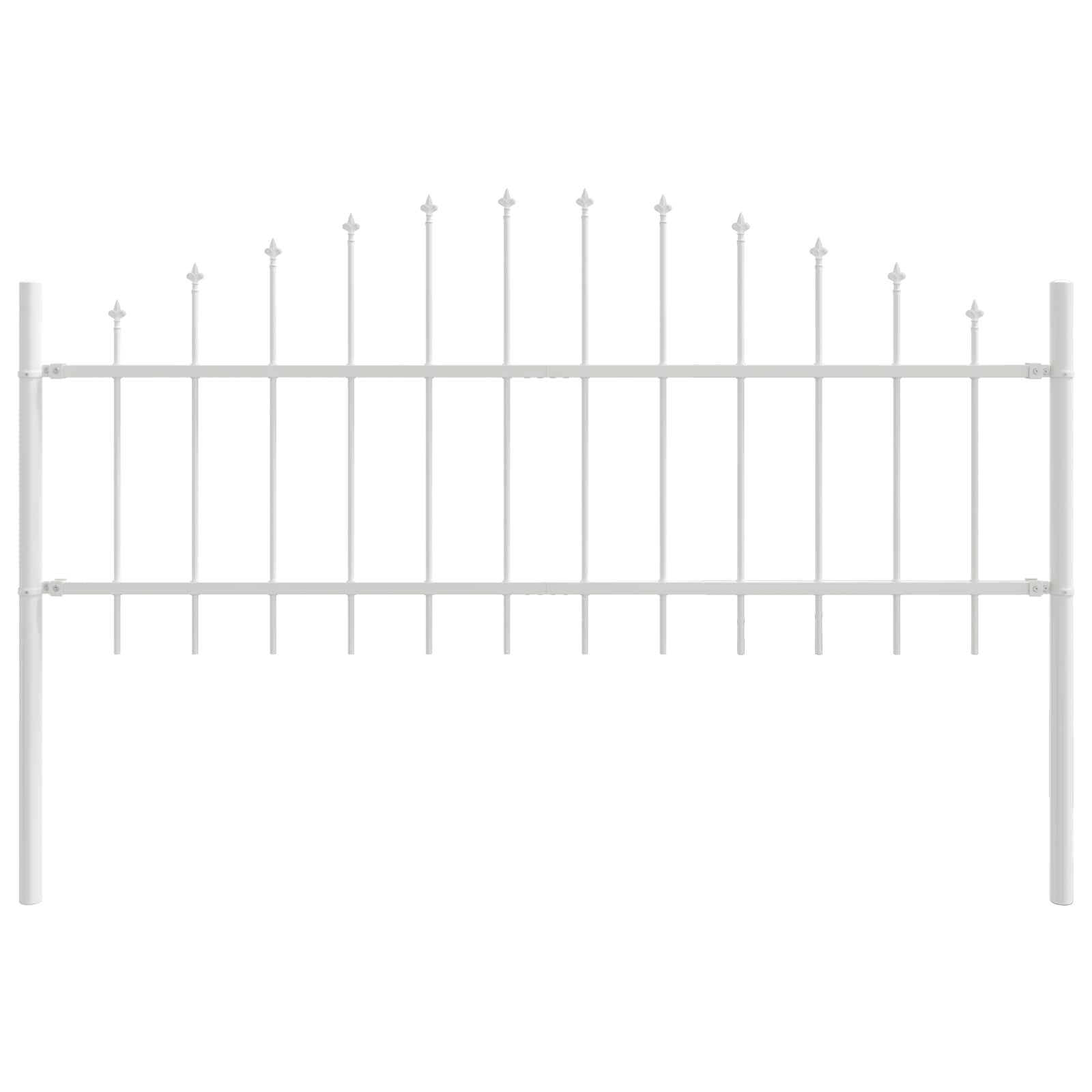 vidaXL Clôture de jardin Woerden 6 pcs Blanc - 2