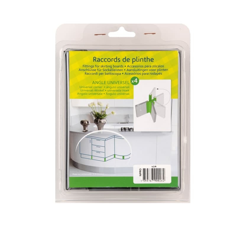 Angle universel lot de 4 Blanc - 5