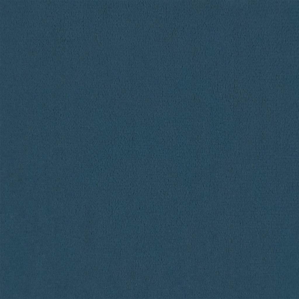 Cabecero con orejas de terciopelo azul oscuro 203x23x118/128 cm vidaXL - 5
