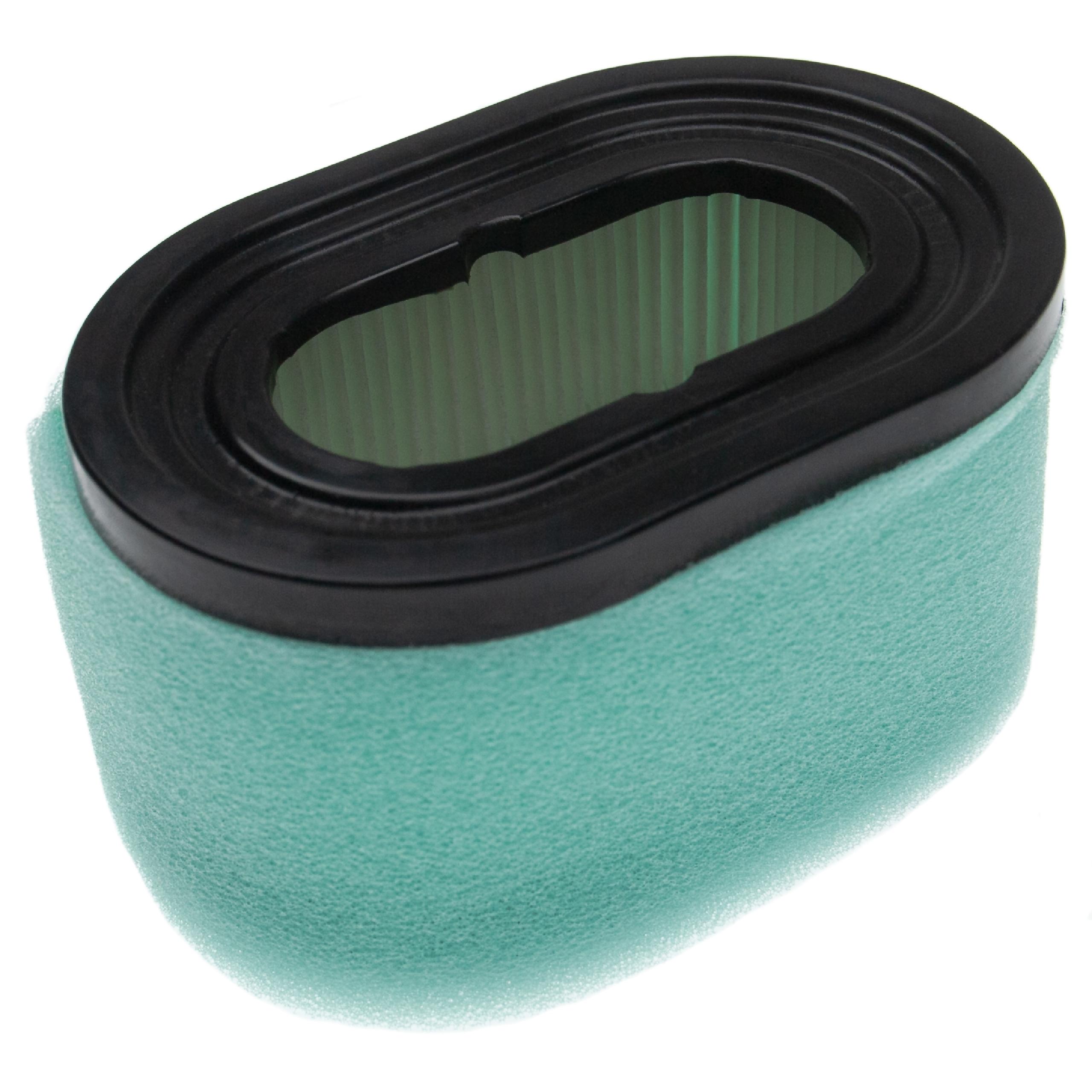 vhbw Set de filtres (1x préfiltre, 1x filtre à air) compatible avec Briggs & Stratton 099772-0602-99 moteur pour tondeuse à gazon noir/blanc/turquoise - 4