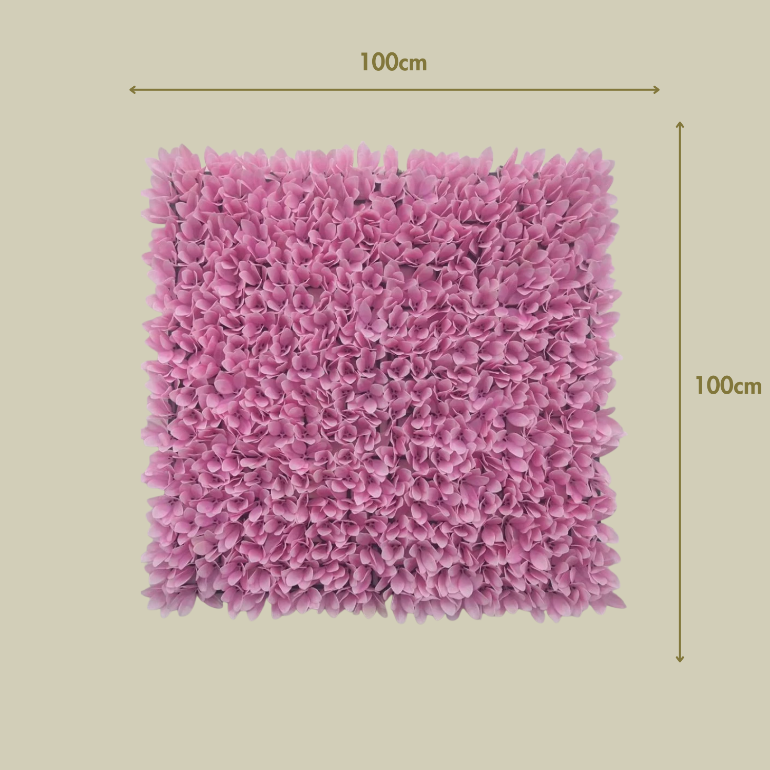 Jardin vertical artificiel Romance Rosa 100 x 100 cm | Naturing Monde - Pour intérieur et extérieur - Matériau PEHD - Garantie UV 5 ans - 3