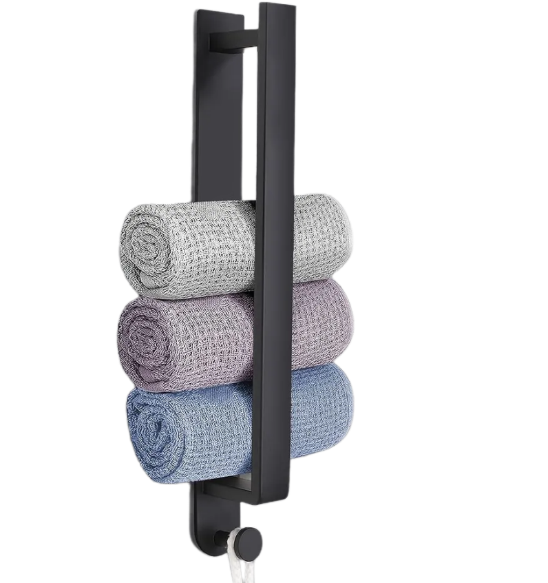 Porte-Serviettes Autocollant Bambou ADEL DREAM - Sans Perçage 10cm - Cuisine Et Salle De Bain