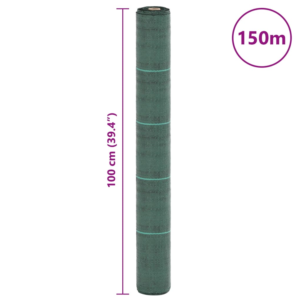 Membrane anti-mauvaises herbes verte en PP 1x150m - 8