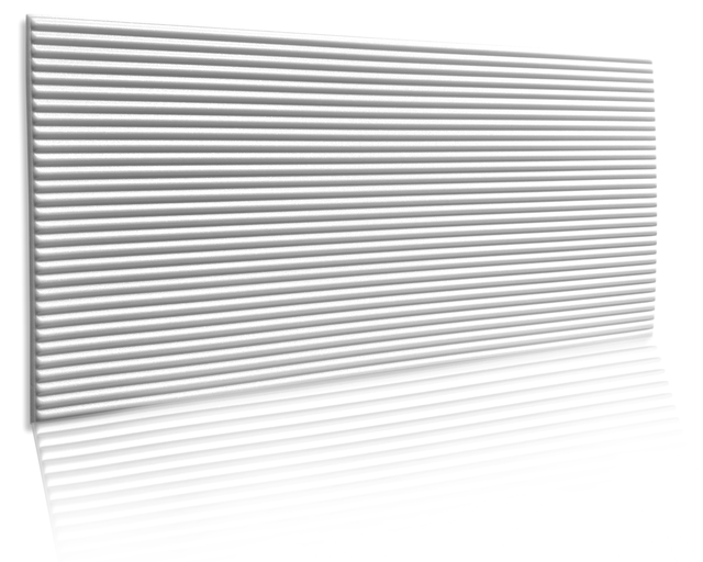 4 m² / 8 pièces – Panneaux muraux 3D décoratifs imitation lattes – Polystyrène XPS blanc – Type Styrofoam – Épaisseur 3 mm – Pour murs et plafonds