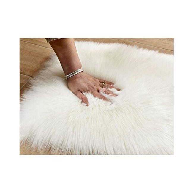 Tapis Poil Ras Doux Tapis Fausse Fourrure Blanc 60x90 Cm - Duveteux Et Lavable - Pour Chambre Ou Salon Tapis Bebe Tapis Poil Ras Doux Tapis Fausse Fourrure Blanc 60x90 Cm - Duveteux Et Lavable - Pour Chambre Ou Salon Tapis Bebe