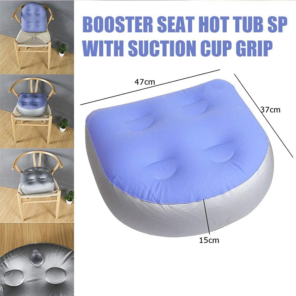 Lot de 2 coussins gonflables pour spa et piscines - Avec 4 ventouses