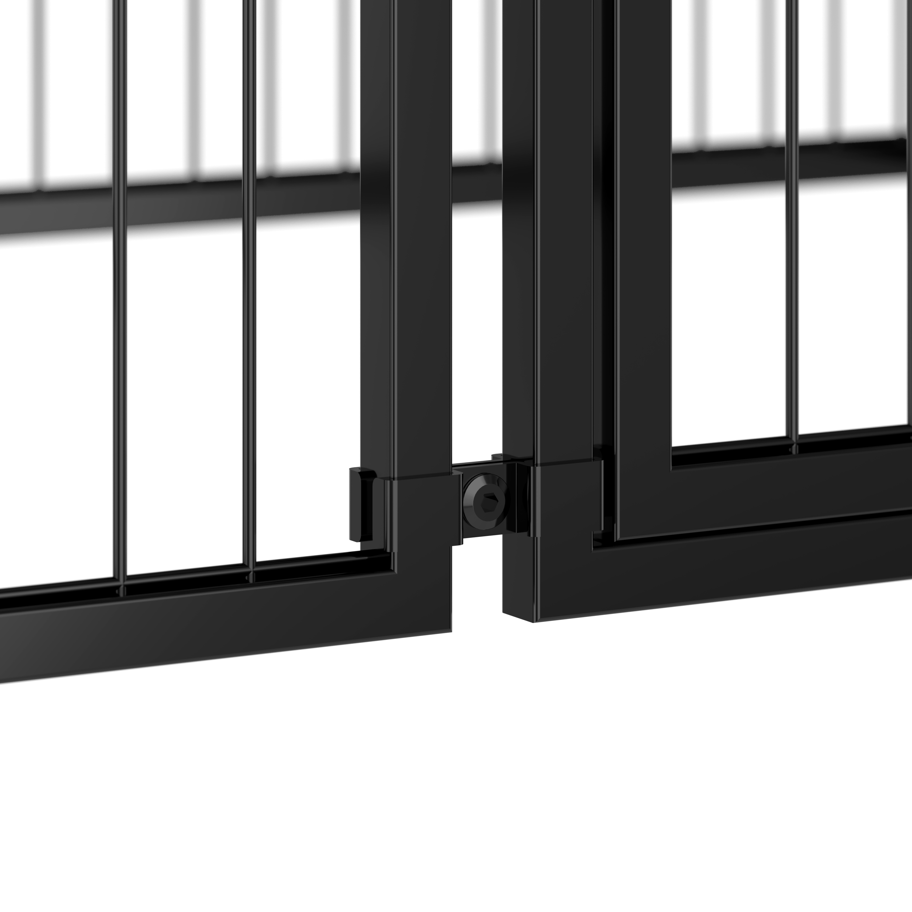 Jaula para perros con tapa de seguridad y puerta regulable, con alfombra de PVC, 120×60×60 cm, Negro - 6