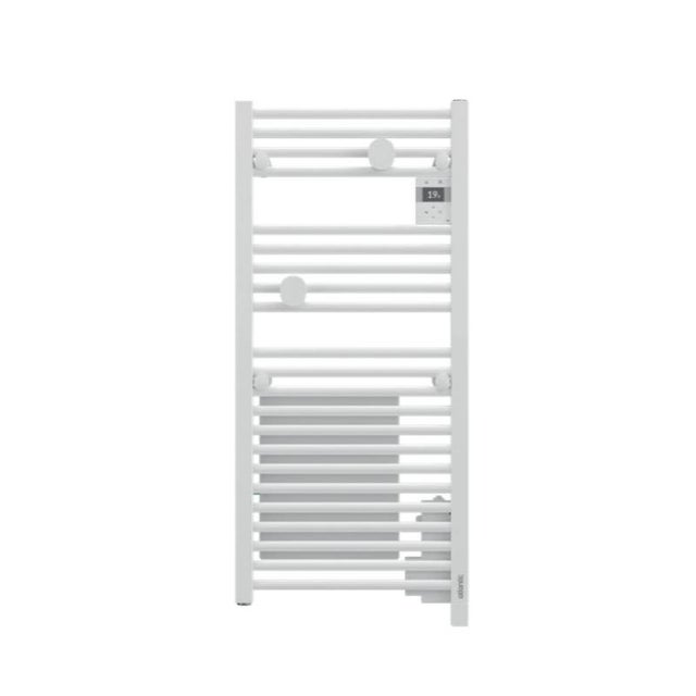 Radiateur sèche-serviettes connecté Doris avec soufflerie 1500W Blanc carat - ATLANTIC - 851229