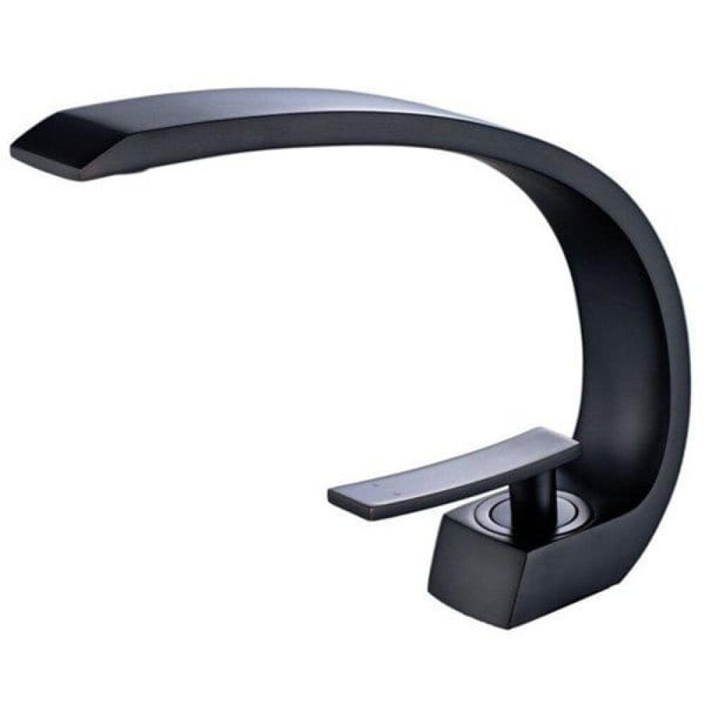 Grifo Lavabo OUKANING LED Color Blanco – Cascada Con Cambio De Color Por Temperatura – Latón