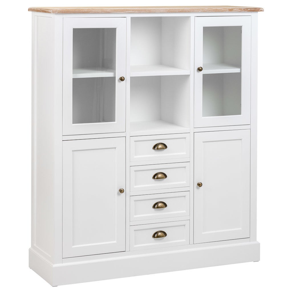 Wanderlust  Vitrina De Madera 115X35x130.5 Blanca , Leroy Merlin