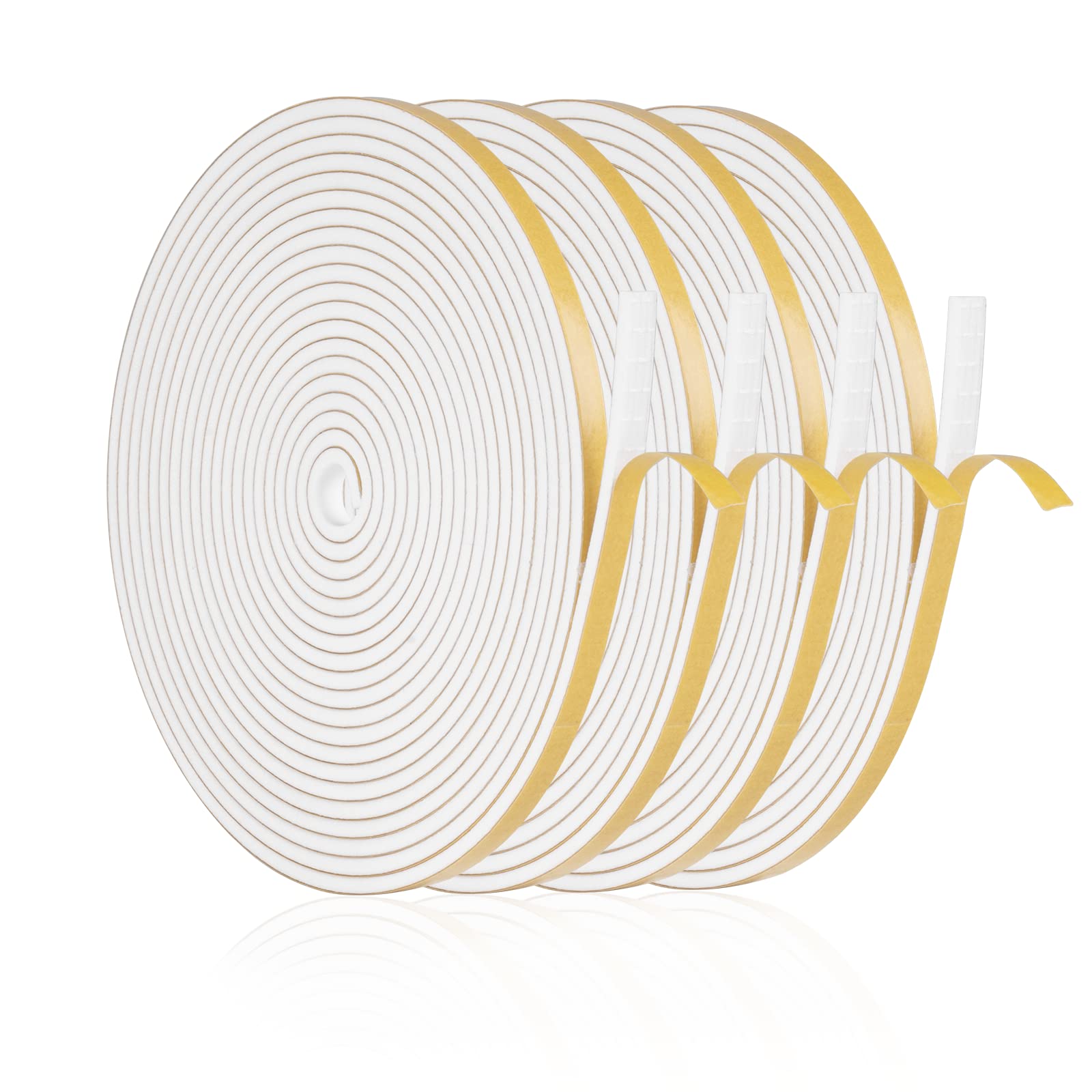 Nastro Sigillante In Schiuma 5m X 25mm - Guarnizione Autoadesiva Per Finestre E Aria Condizionata