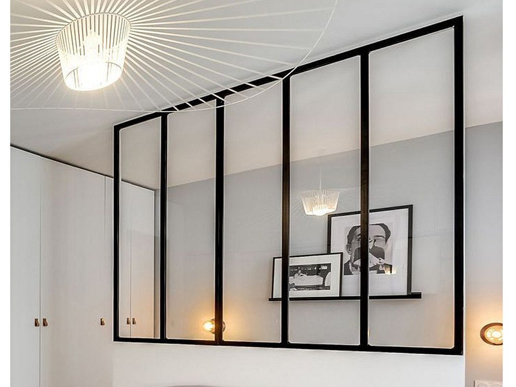 Verrière atelier en aluminium thermolaqué - 120x105 cm - Noir - BAYVIEW - 8