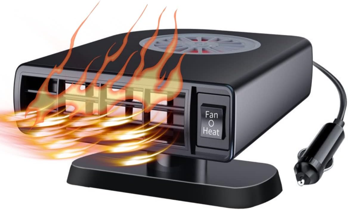 Ogrzewacz samochodowy, szybki odmrażacz samochodowy, odmrażacz szyby przedniej 150W 12V