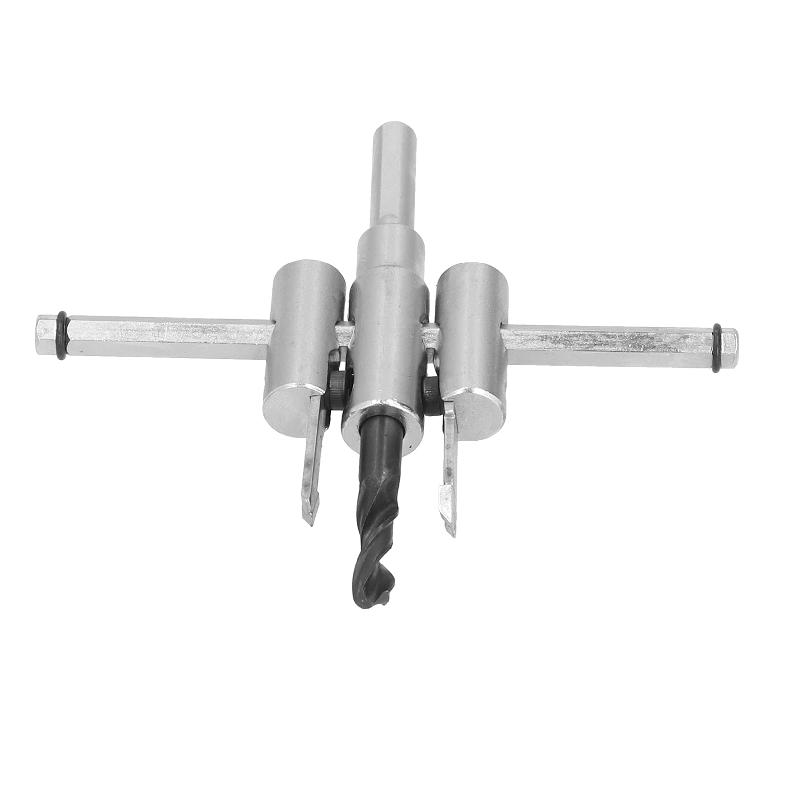 Kit de scie cloche circulaire réglable, foret à bois, coupe ronde, outils de bricolage pour le travail du bois (40-120 mm) - 4