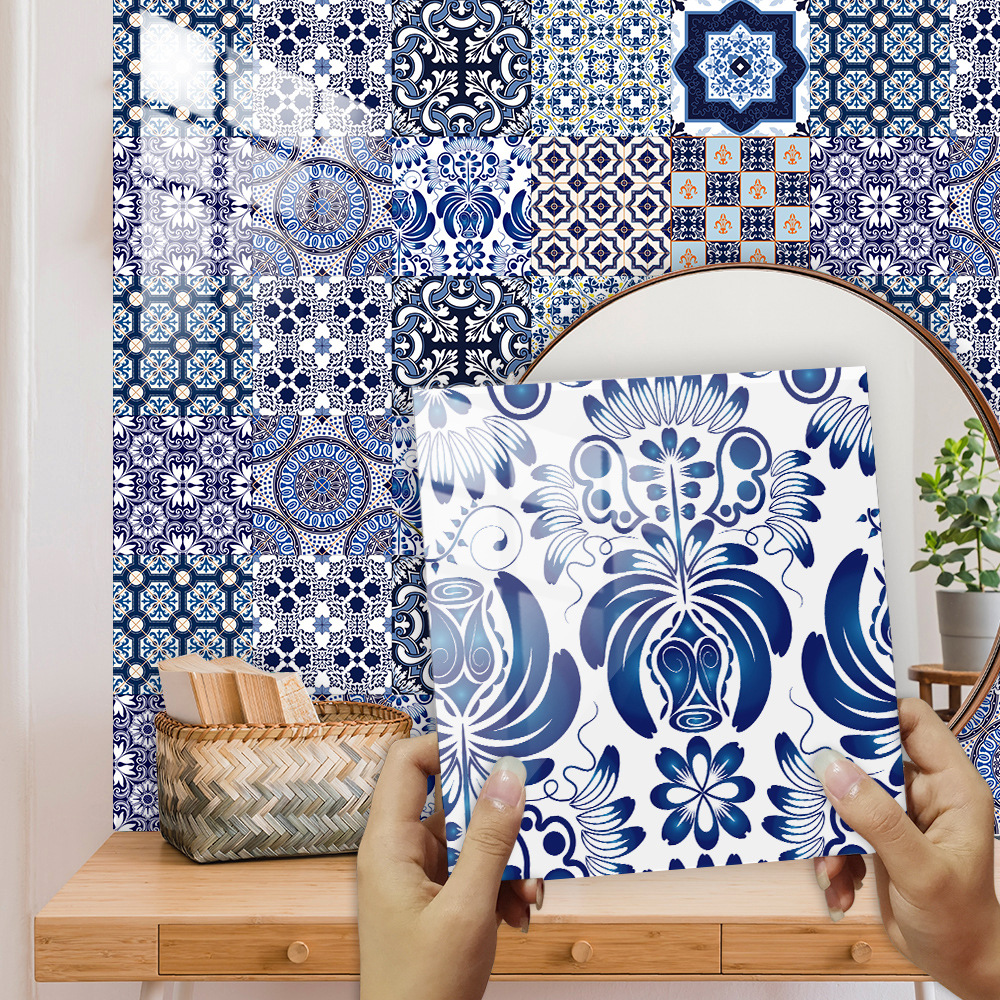 20*20cm) 10 pezzi adesivi per piastrelle tradizionali paraschizzi stacca e attacca paraschizzi impermeabile per bagno cucina A | Leroy Merlin