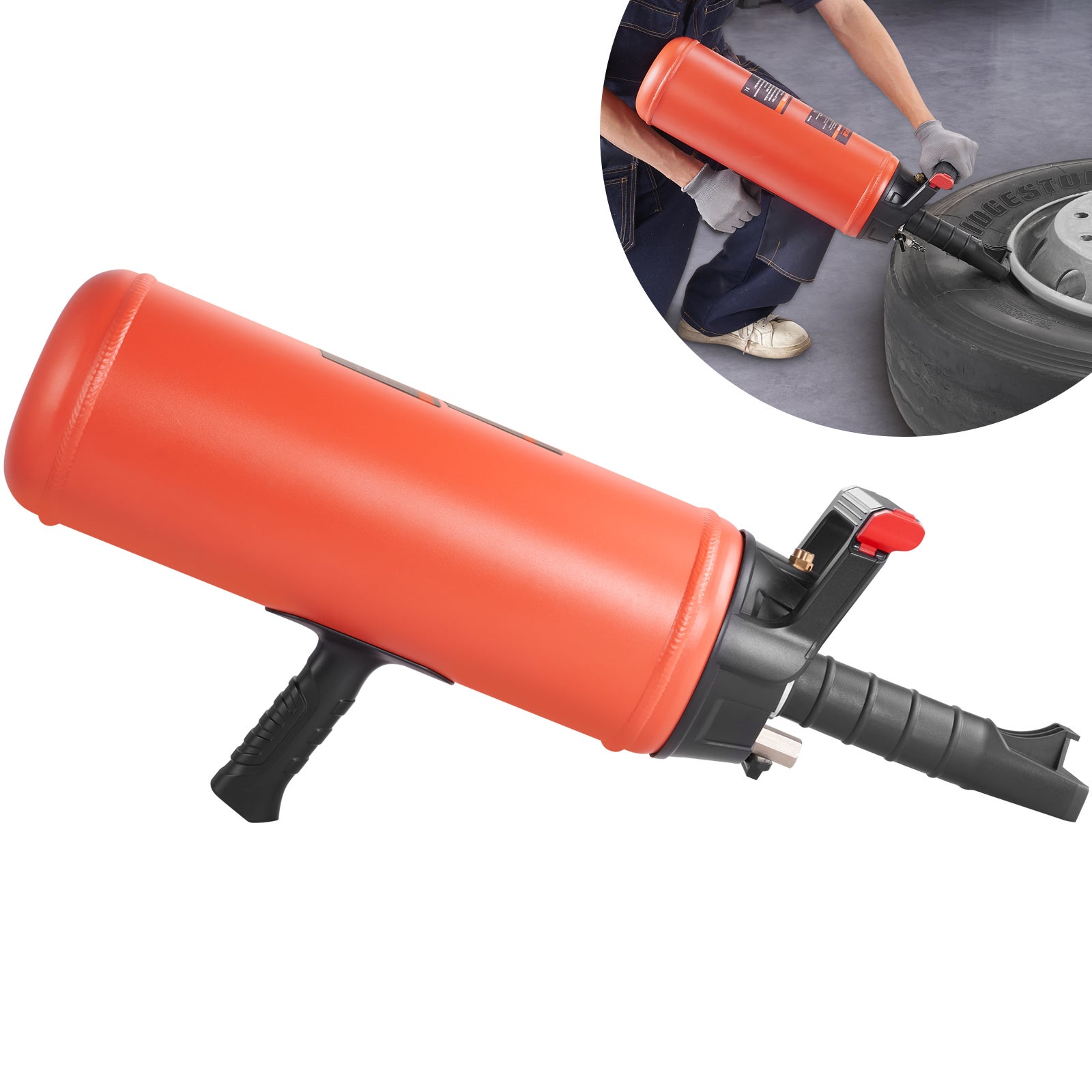 Tire Bead Seater 9L/2,4 Gal Air Blaster Przenośny inflator siedzenia ze spustem VEVOR
