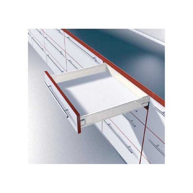 Rails de tiroir METABOX M BLUM 320 mm H85 pleine ouverture paire