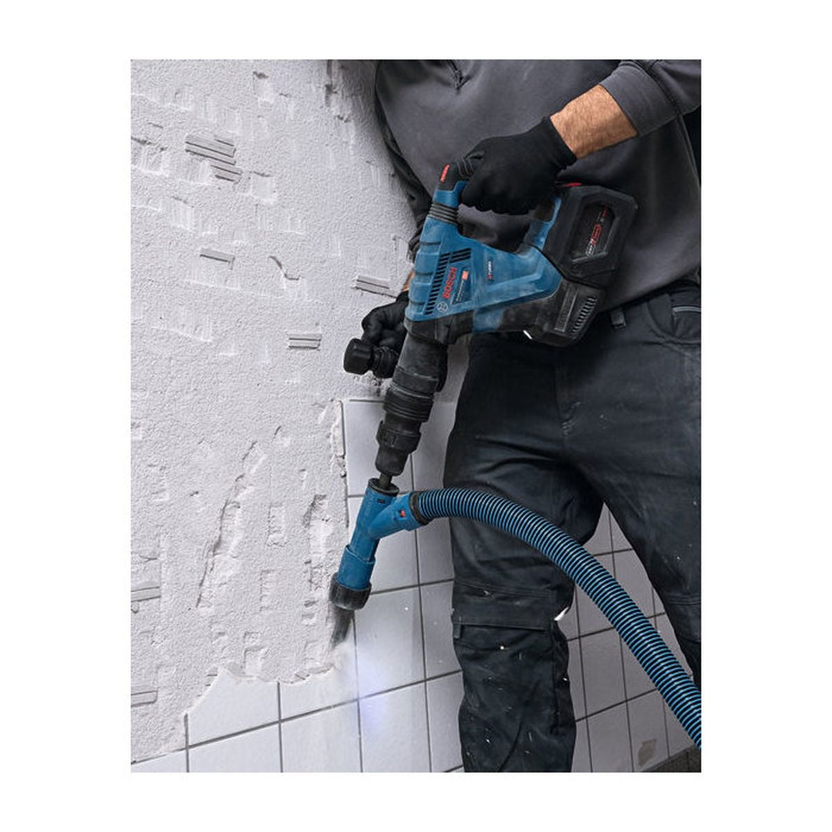 Akumulatorowa młotowiertarka Bosch GSH 18V-5 Solo z uchwytem SDS Max w walizce XL-BOXX - 0... - 9