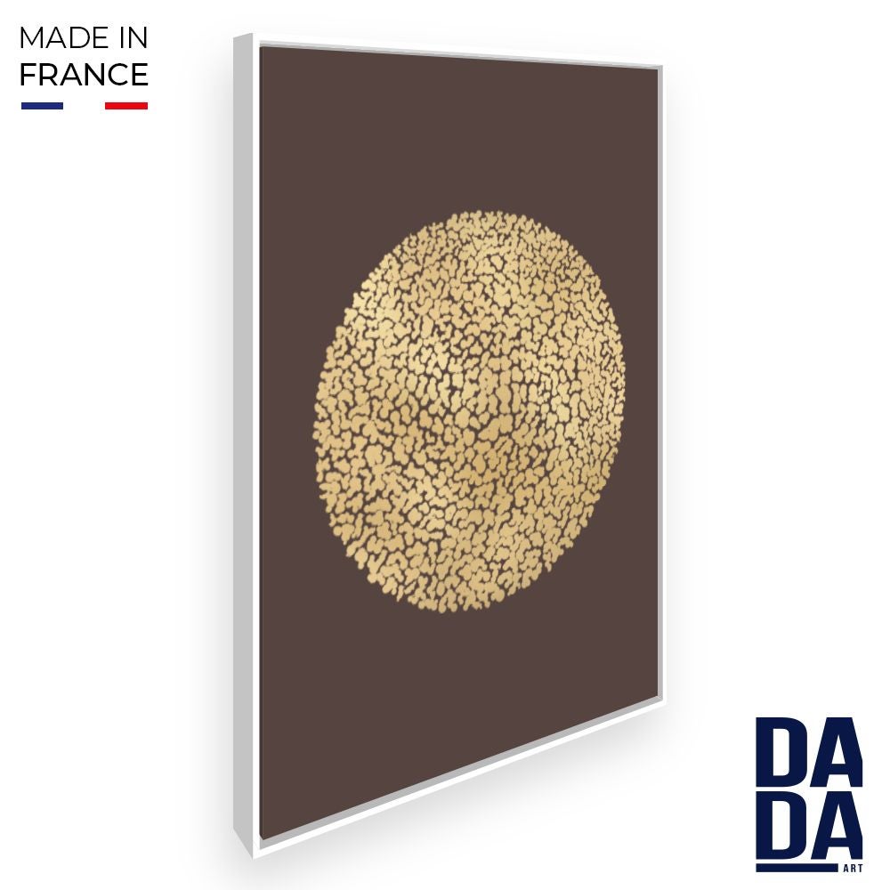 Déco Murale Sphère ATMOSPHERA | Métal Doré Et Argenté 50x50 Cm | Design Moderne, Facile à Accrocher | Pour Salon, Bureau, Entrée