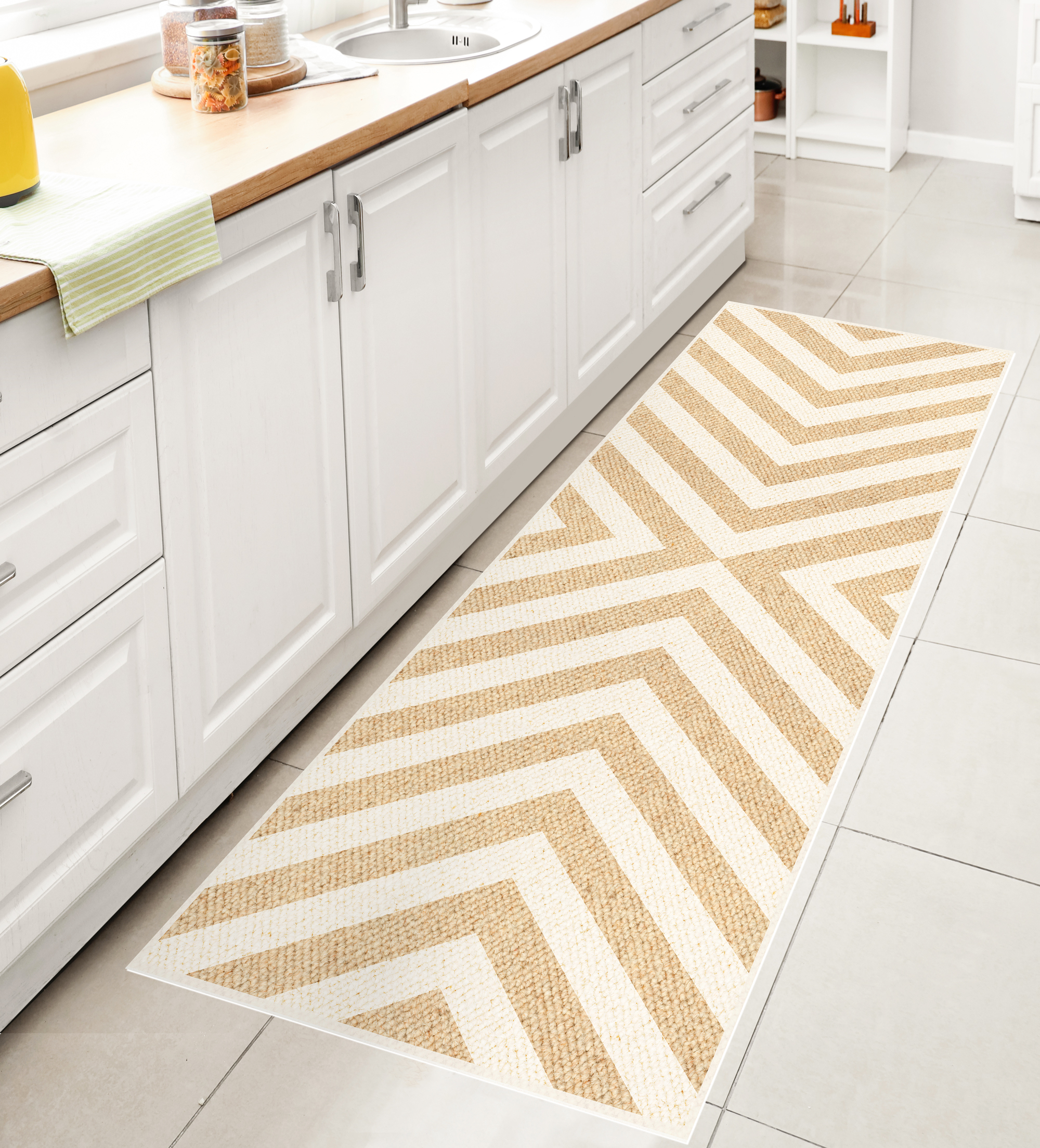 Tappeti in vinile, Cairo 50x100 cm - PVC stampato, lavabile, ignifugo, per salotto e cucina - 2