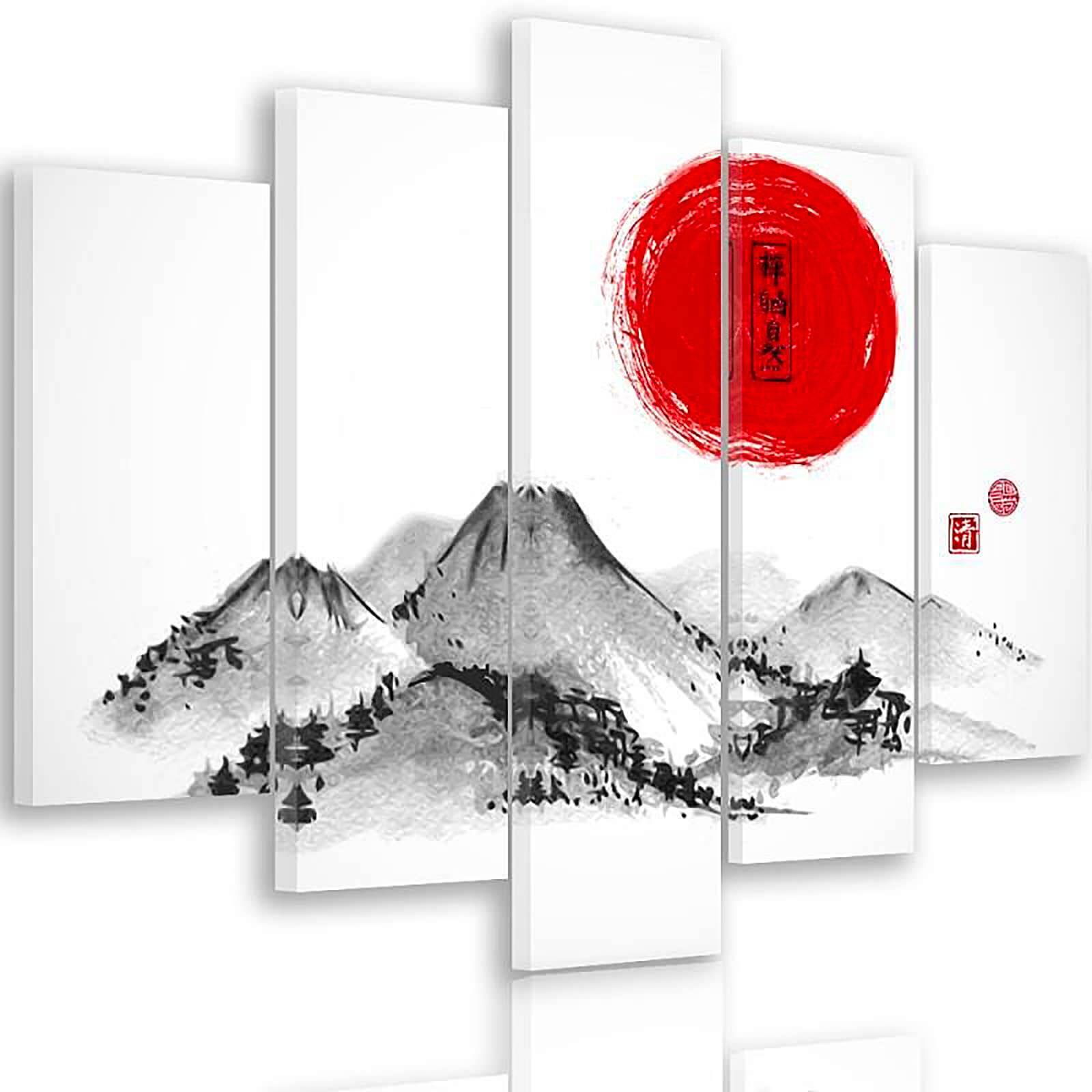 Tableau paysage japon 3 - 100 x 70 cm - 2