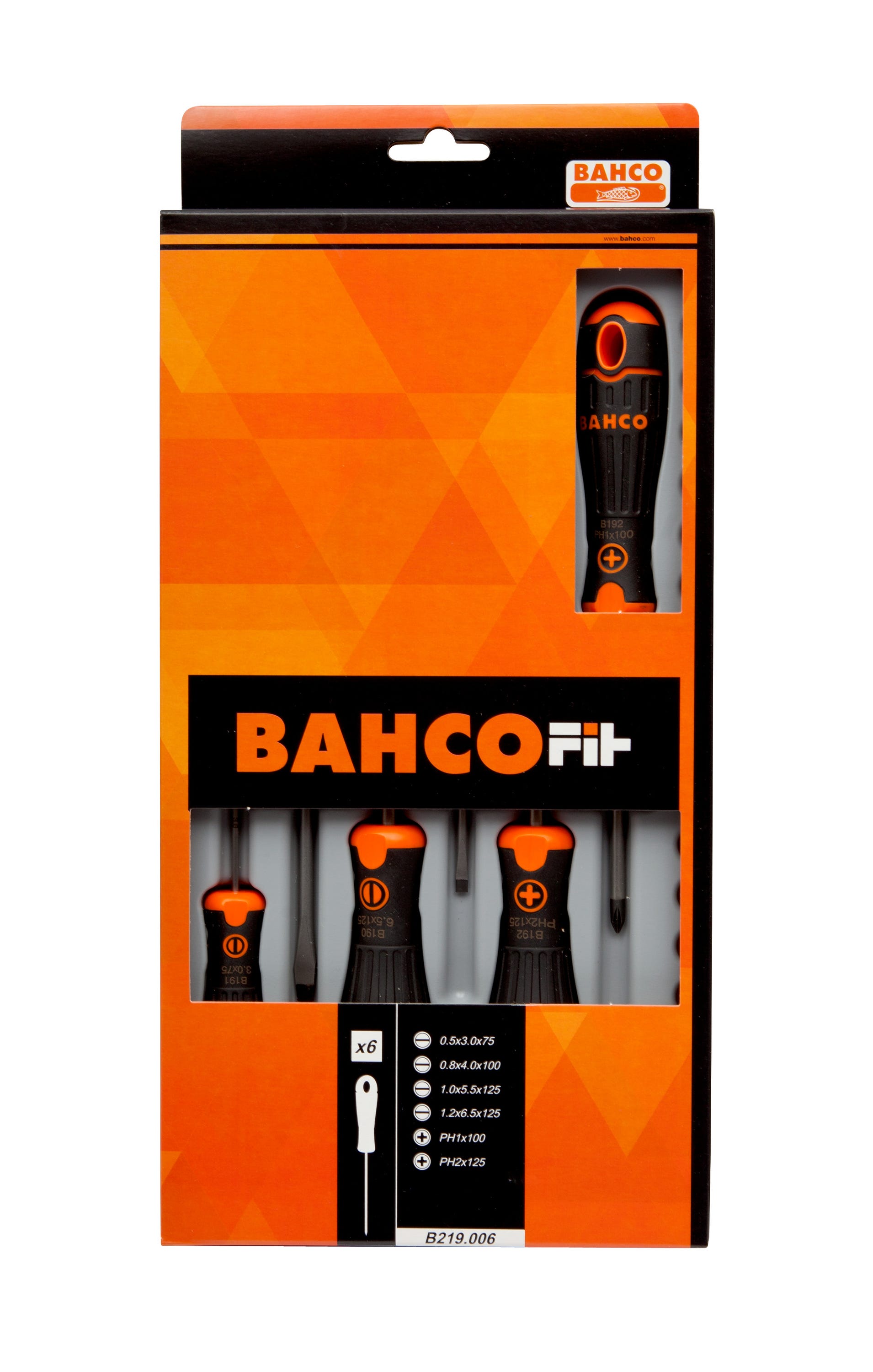 Jeu de 6 tournevis PL/PZ/PH BAHCO - 2